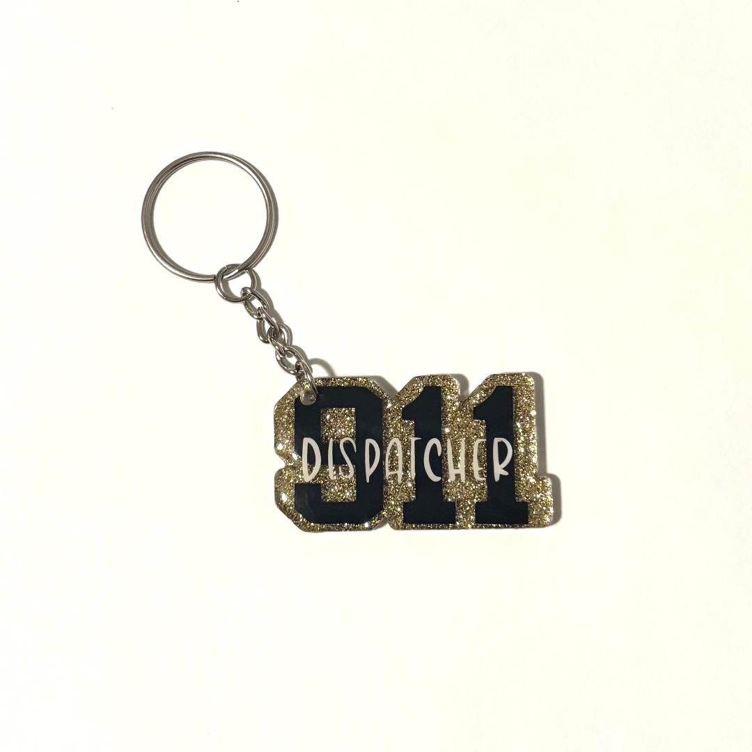 911 Dispatcher Keychain