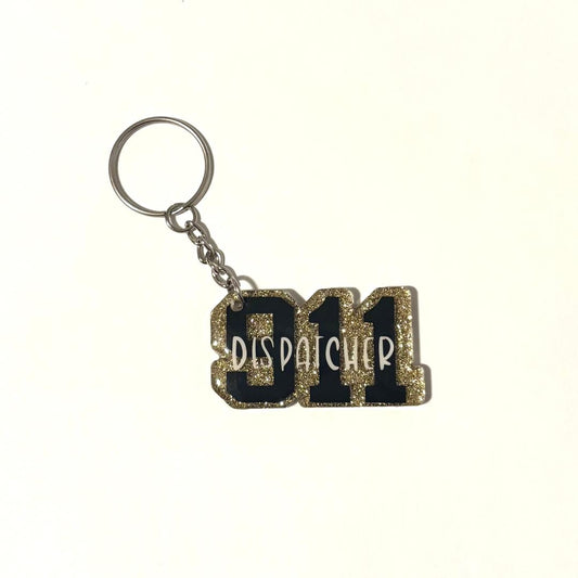 911 Dispatcher Keychain
