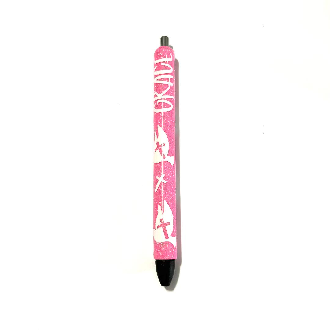 Dove & Cross Grace Pen - Pink