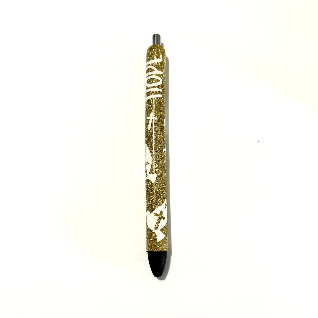 Dove & Cross Hope Pen - Gold