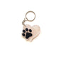 Pawprint Heart Pink Keychain