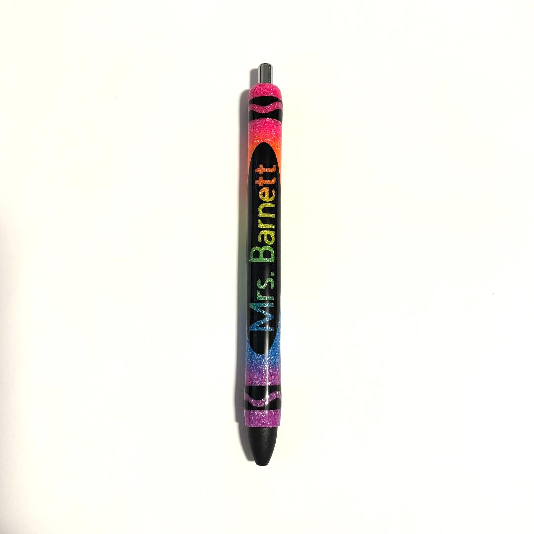 Rainbow Crayon Pen (Personalized)