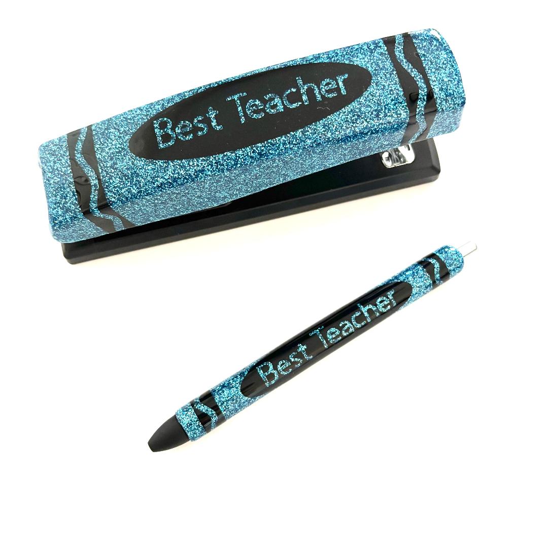 Personalized Crayon Desk Set