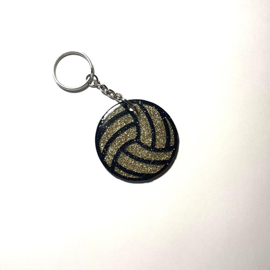 Volleyball Gold Keychain