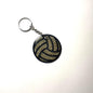 Volleyball Gold Keychain