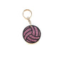 Volleyball Purple Keychain