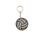 Volleyball Silver Keychain